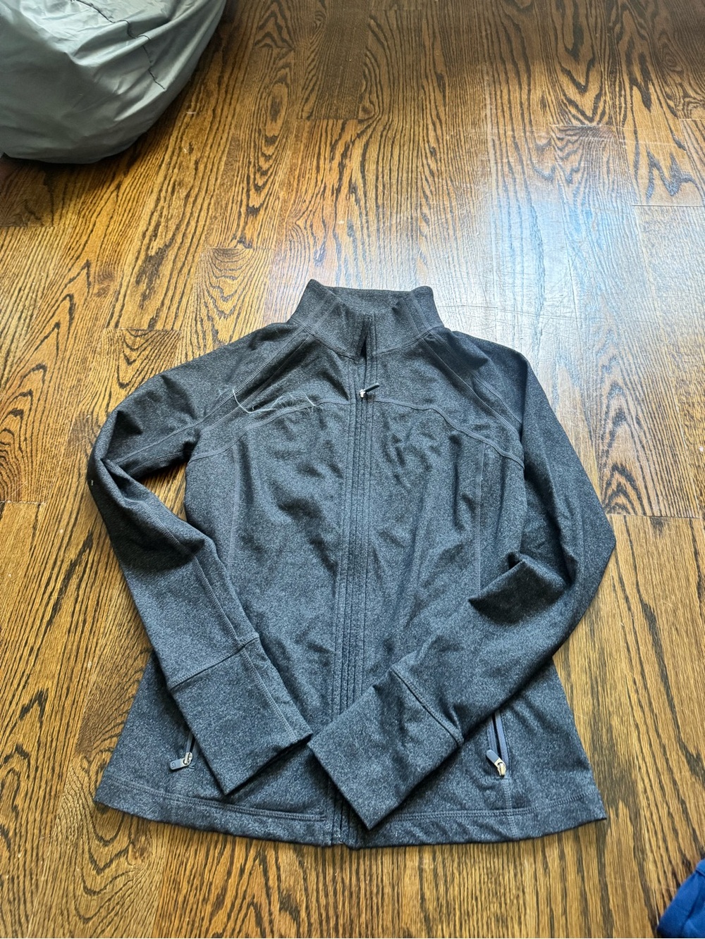 GAP Charcoal Gray Full-Zip Jacket fitness